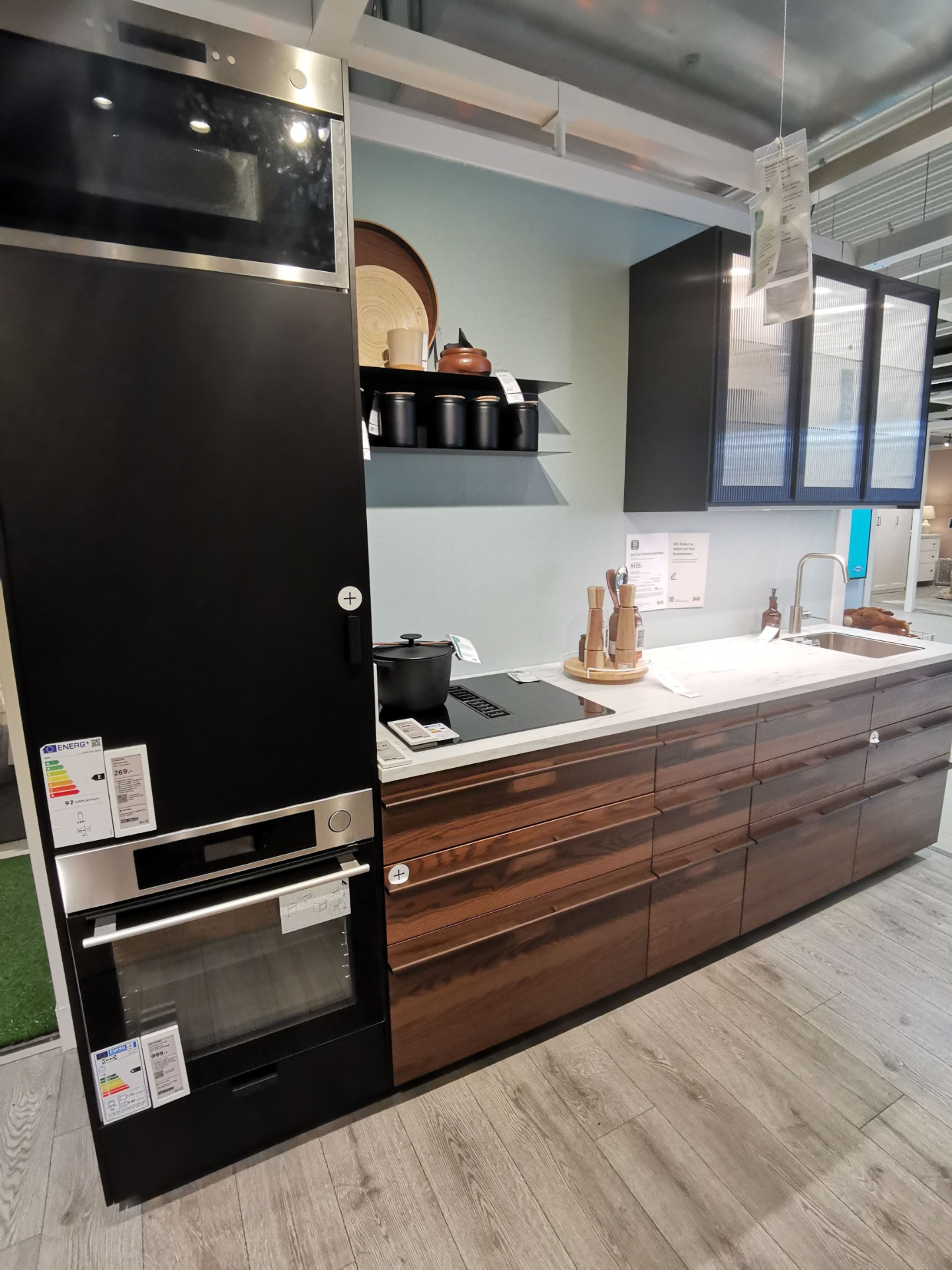 IKEA STENSTA, NICKEBO and HEJSTA Kitchen – A Modern Contrast in